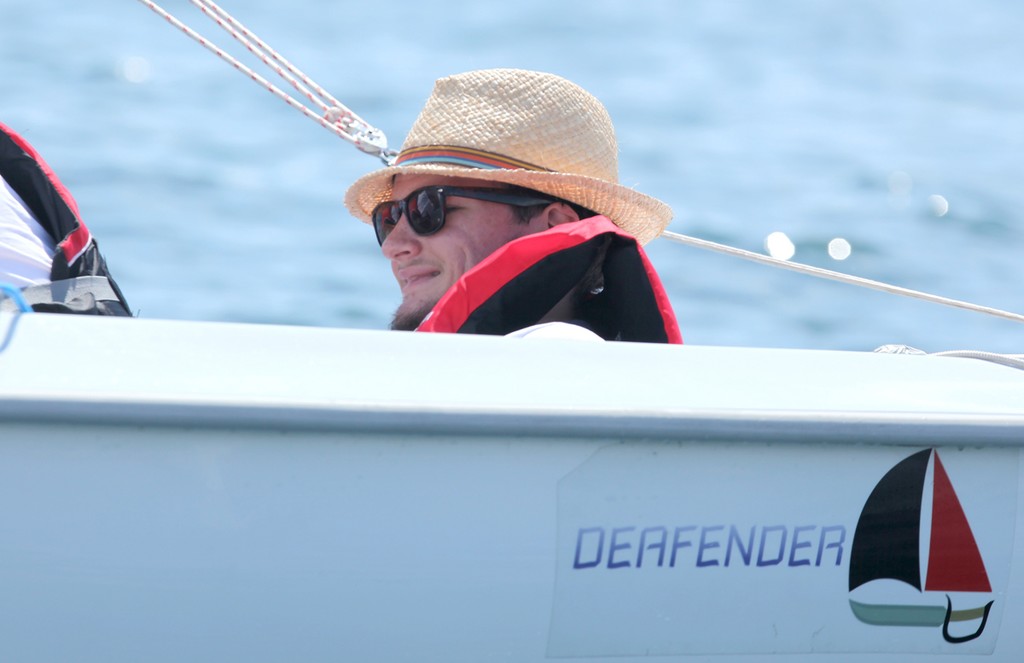 Lachlan keeps it cool - Manly Sailability Australia Day Regatta © Crosbie Lorimer http://www.crosbielorimer.com